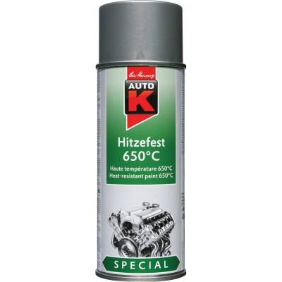  Auto K spray Βαφής υψηλών θερμοκρασιών 650°C 400ml Ασημί
