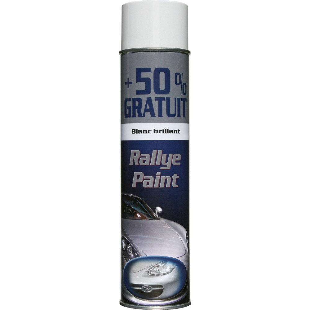 RALLYE ΧΡΩΜΑ ΑΥΤΟΚΙΝΗΤΩΝ ΣΕ SPRAY 600ML ΑΣΠΡΟ ΓΥΑΛΙΣΤΕΡΟ