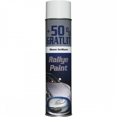 RALLYE ΧΡΩΜΑ ΑΥΤΟΚΙΝΗΤΩΝ ΣΕ SPRAY 600ML ΑΣΠΡΟ ΓΥΑΛΙΣΤΕΡΟ