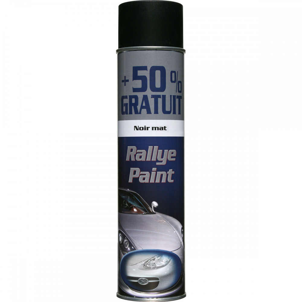 RALLYE ΧΡΩΜΑ ΑΥΤΟΚΙΝΗΤΩΝ ΣΕ SPRAY 600ML ΜΑΥΡΟ ΜΑΤ