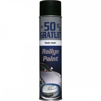 RALLYE ΧΡΩΜΑ ΑΥΤΟΚΙΝΗΤΩΝ ΣΕ SPRAY 600ML ΜΑΥΡΟ ΜΑΤ