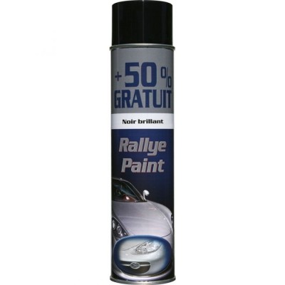 RALLYE ΧΡΩΜΑ ΑΥΤΟΚΙΝΗΤΩΝ ΣΕ SPRAY 600ML ΜΑΥΡΟ ΓΥΑΛΙΣΤΕΡΟ
