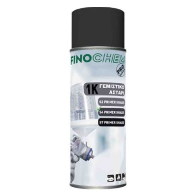 SPRAY Αστ΄άρι Γεμιστικό & Προεργασία Βαφής FINO 1K 500ML S4 ΓΚΡΙ