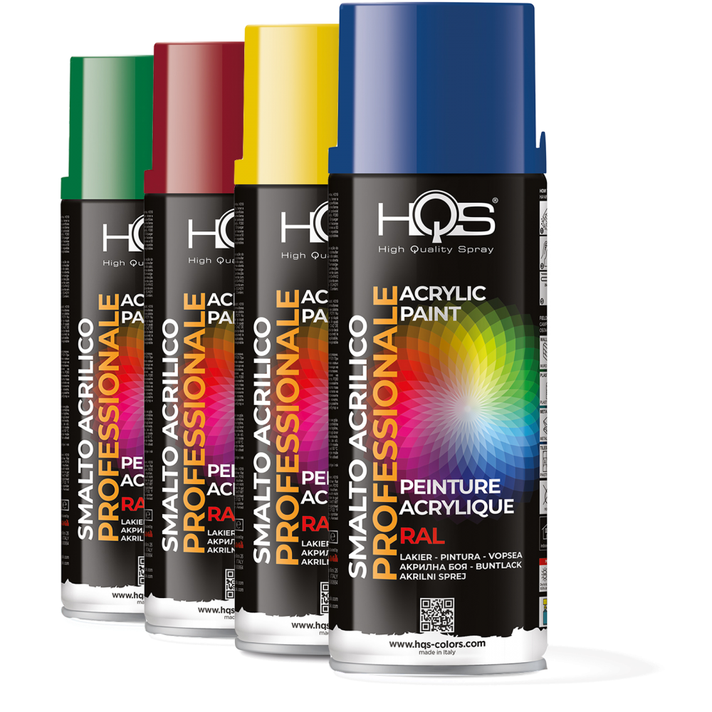 HQS SPRAY ΜΑΥΡΟ RAL 9005 400ml